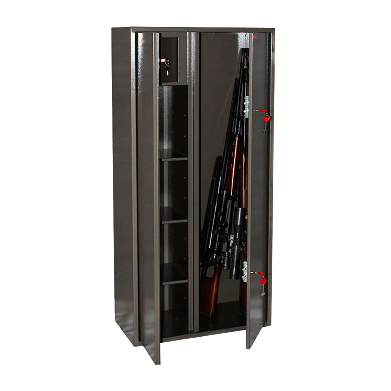 Шкаф для хранения оружия «Д-10» ключевой сейфовый замок
