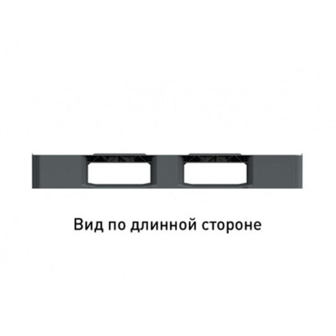 Поддон перфорированный пластиковый 1200х800х150 на 3-х полозьях. (02.105.91.С3)