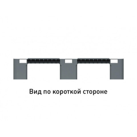 Поддон сплошной 1200x800x150 на 3-х полозьях усиленный одной трубой. (02.117.F.91.PEF.S.Т10X)