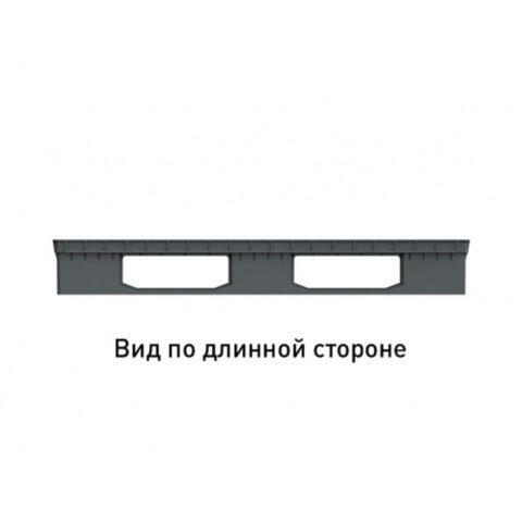 Поддон перфорированный пластиковый 1210х810х160 на 3-х полозьях. (02.106.91)