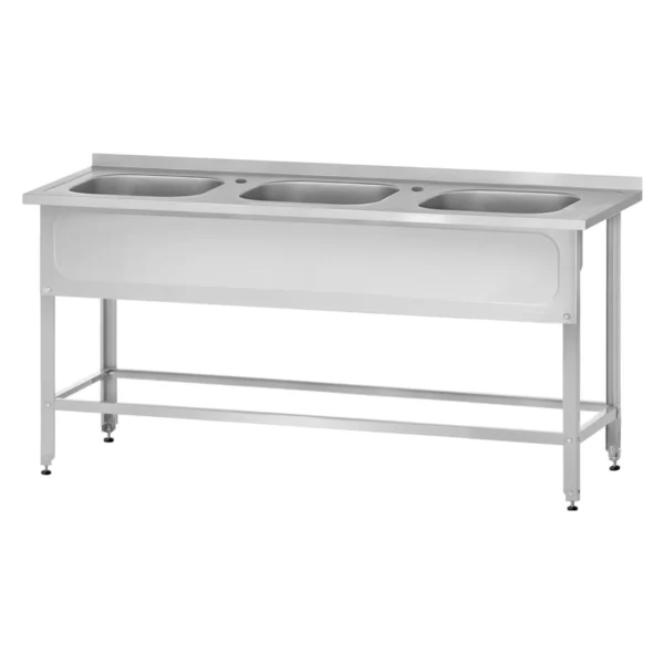 Ванна моечная ВМЦн 1500 «Norma Inox» м/о 400x400x250/3 (ножка угловая)