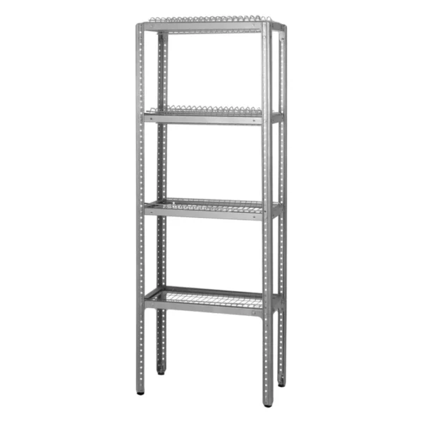 Стеллаж для сушки посуды ССПн 1600x600x300 «Norma Inox» (сетки «стаканы» 4 шт.)