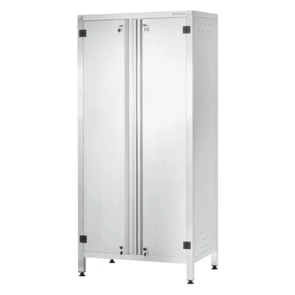 Шкаф кухонный ШЗКп 1800x1000x600 Profi Inox (двери распашные, 2 сплошные полки)