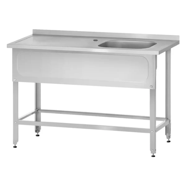 Ванна с рабочей поверхностью РПЦн 1000 «Norma Inox» м/о 400x500x250 (правая , ножка угловая)