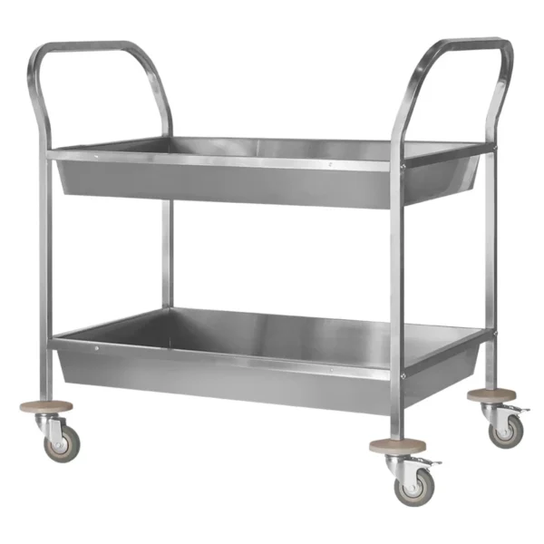Тележка для сбора посуды ТДПп 800x500x860 «Profi Inox» (2 уровня)