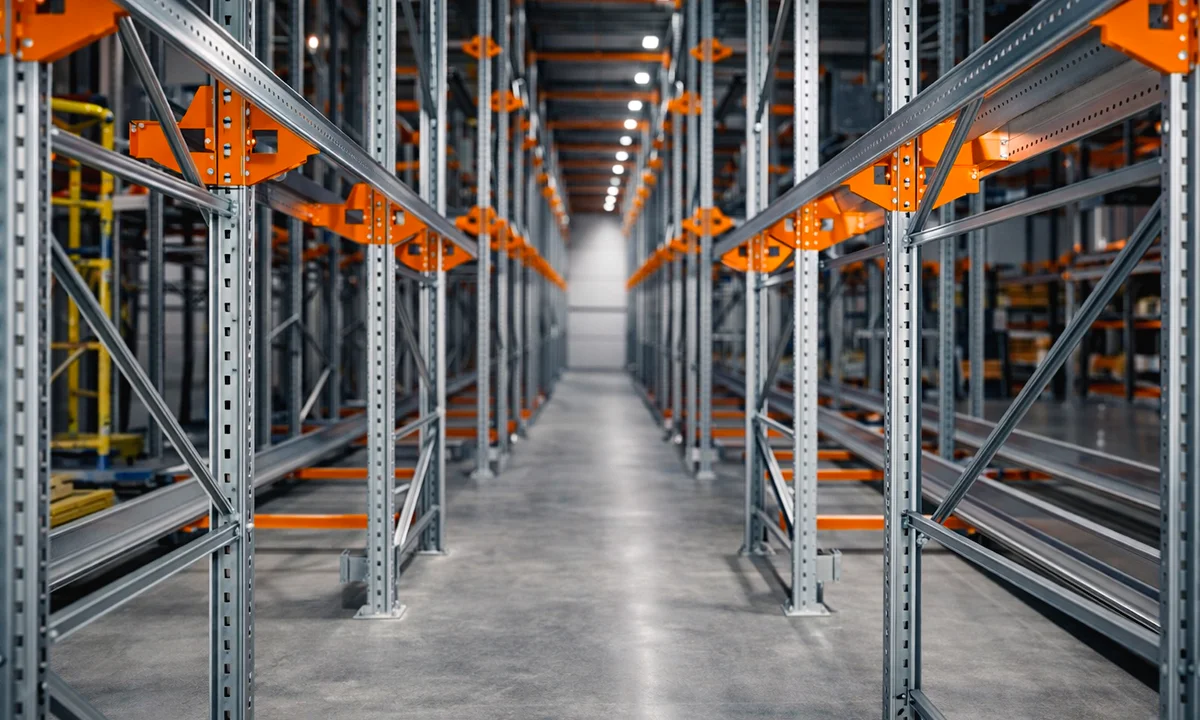 Глубинные стеллажи для склада